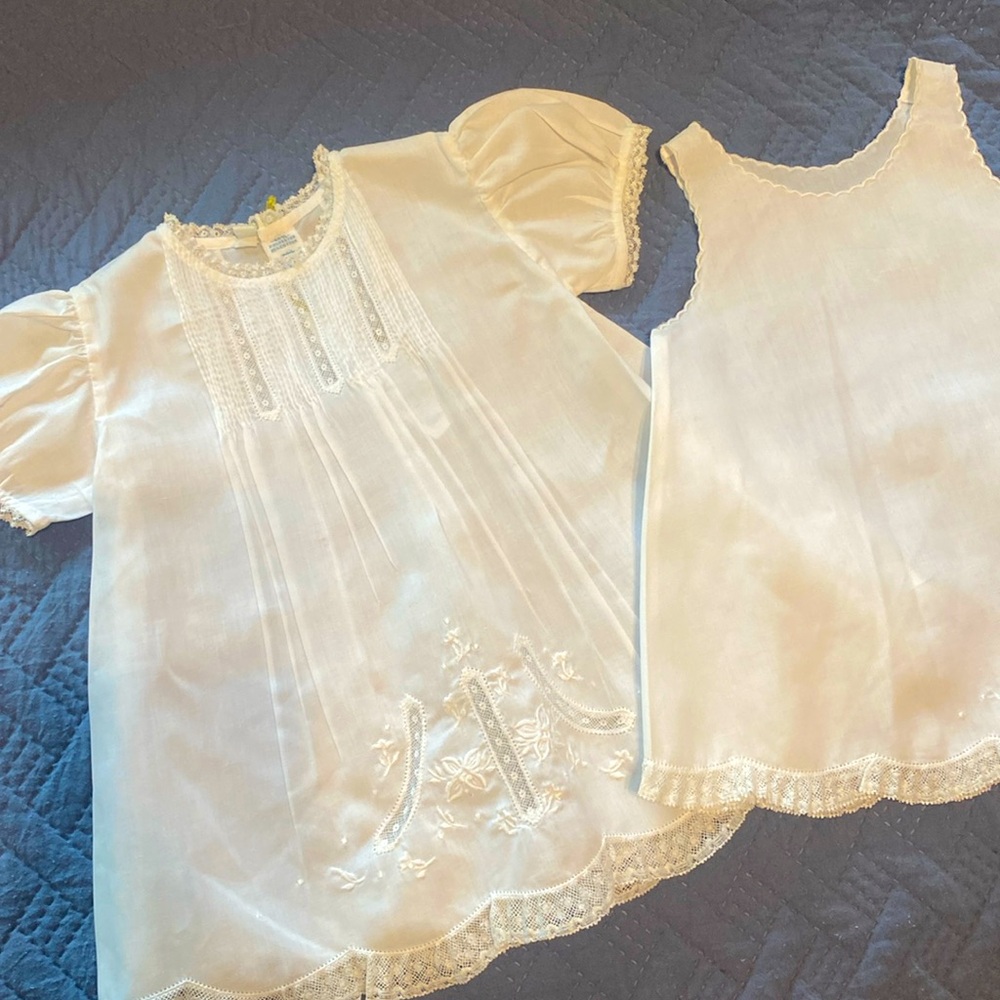 NWT Hand Embroidered Feltman Brothers Dress 6 mos